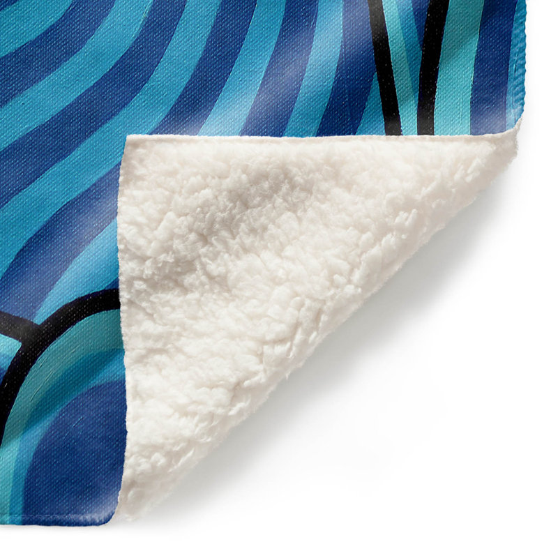 Couverture sherpa lovers doux blue, l 51 po x L 60 po