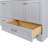 Emlyn 60.50" Double Bathroom Vanity with 2 Cabinets, 2 Drawers, and Cultured Marble Vanity Top-747907735