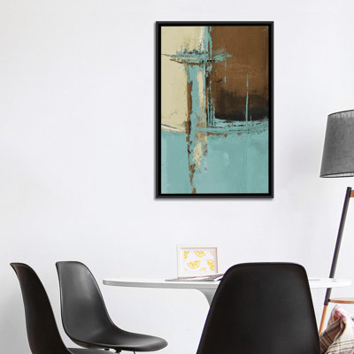 "Oxido on Teal I" par Patricia Pinto, reproduction d’art