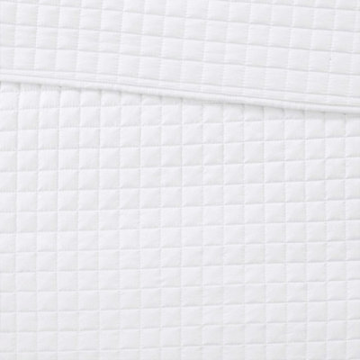 3 Piece Microfiber Reversible Quilt Set White King/Cal King