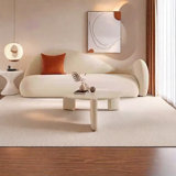 Comfortable soft sofa with solid wood frame