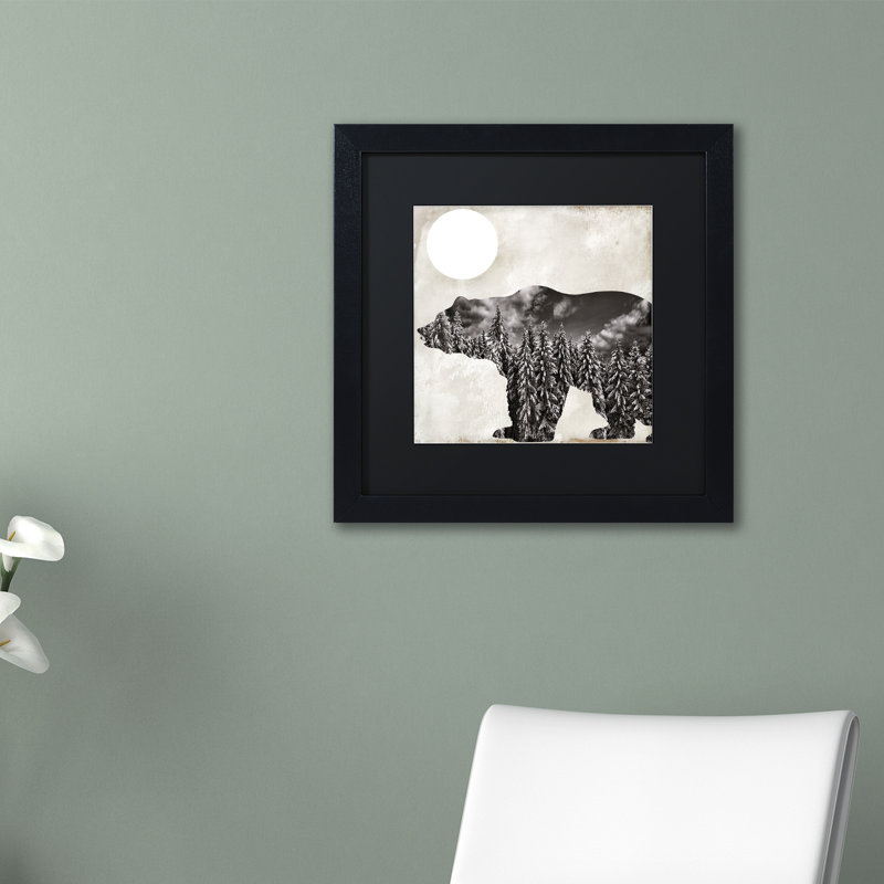 «Jadaya Going Wild VI» par Color Bakery, impression encadrée, Noir, H 16 po x l 16 po x P 0,5 po, Toile avec cadre noir