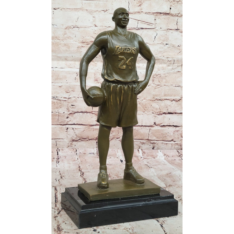 Statue bronze de joueur de basketball de la NBA - Sculpture Kobe Bryant Lakers # 24