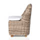 Dalva Polyethylene (PE) Wicker Wicker Outdoor Dining Side Chair with Cushion