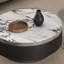 Table basse italienne ronde en marbre