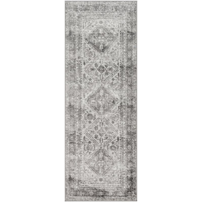 Tapis oriental gris anthracite Fitz