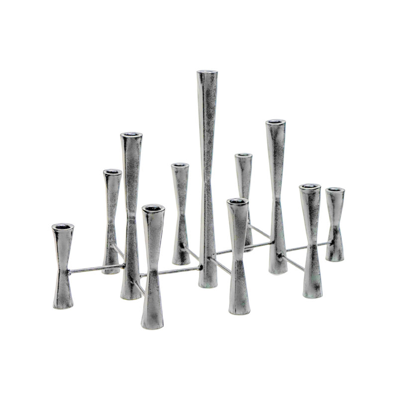 Parker 11-Piece Candle Centrepiece, Silver