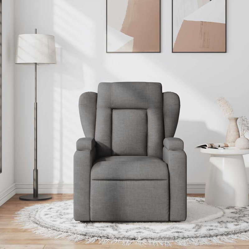 Fauteuil de massage inclinable gris foncé