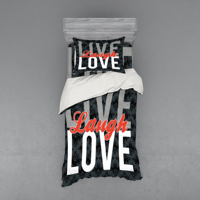 Live Laugh Love Modern & Contemporary Duvet Cover