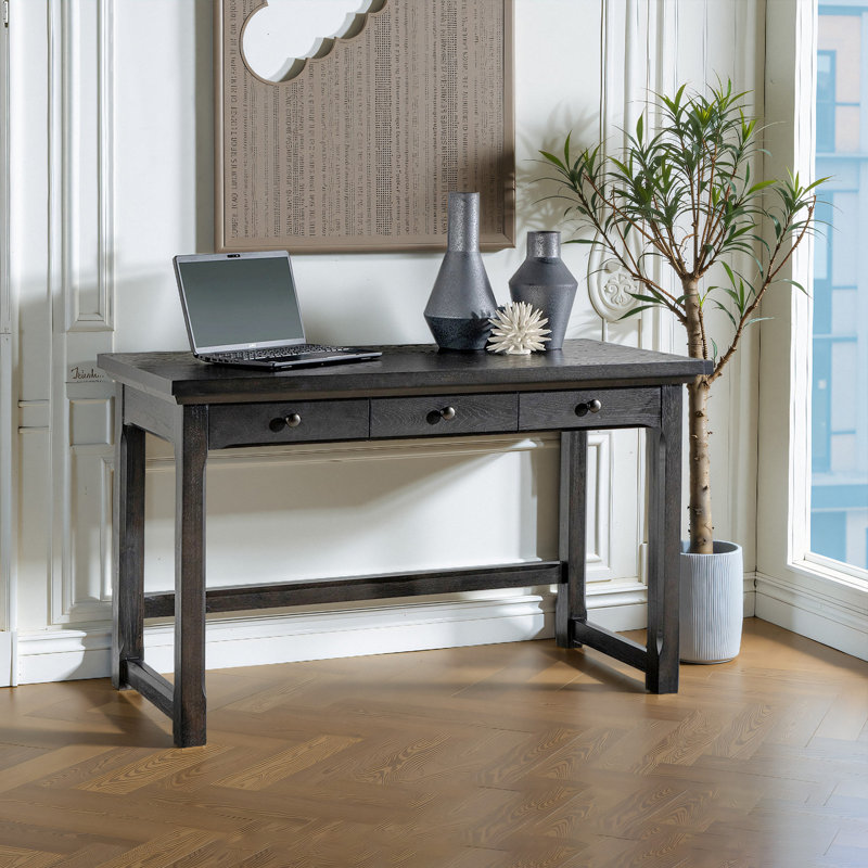 Mackenna Solid Wood Writing Desk