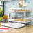 Csongor Kids Twin Over Twin Bunk Bed with Trundle-2071655547