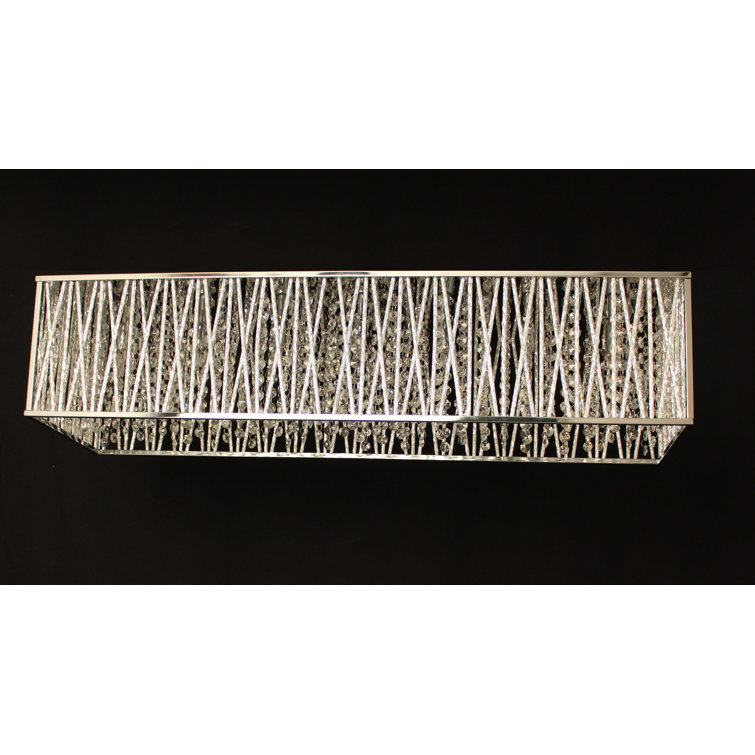 8 - Light Chrome Square/Rectangle Pendant