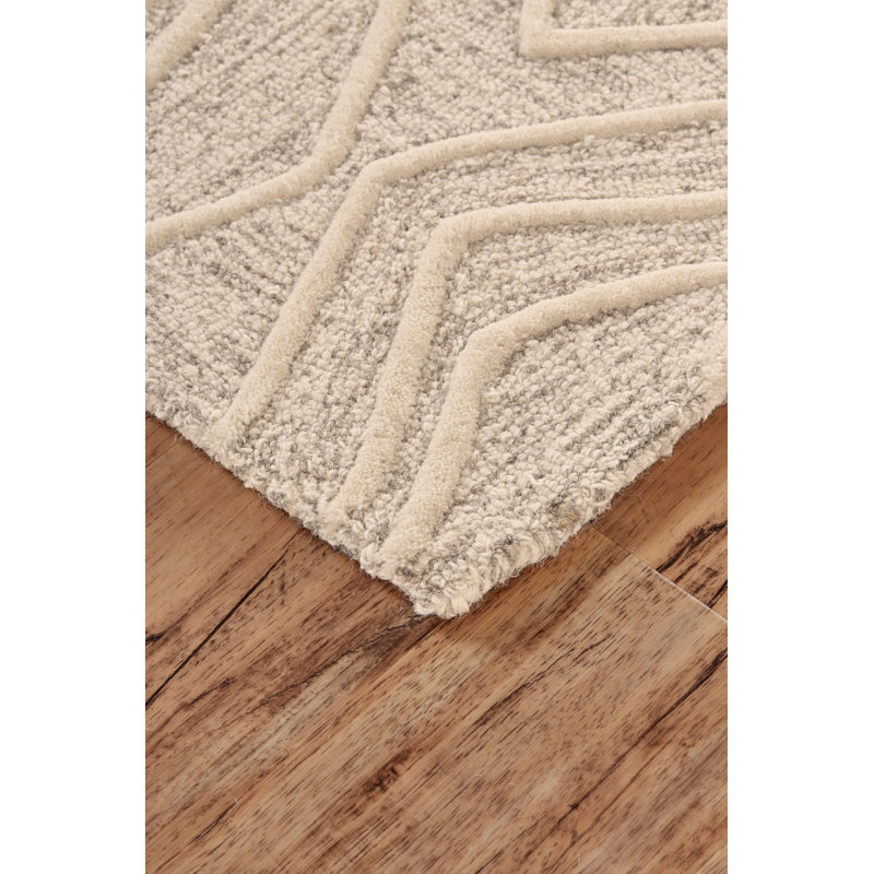 Cunningham Performance Wool Geometric Indoor Rug, Rectangle 9'6" x 13'6"