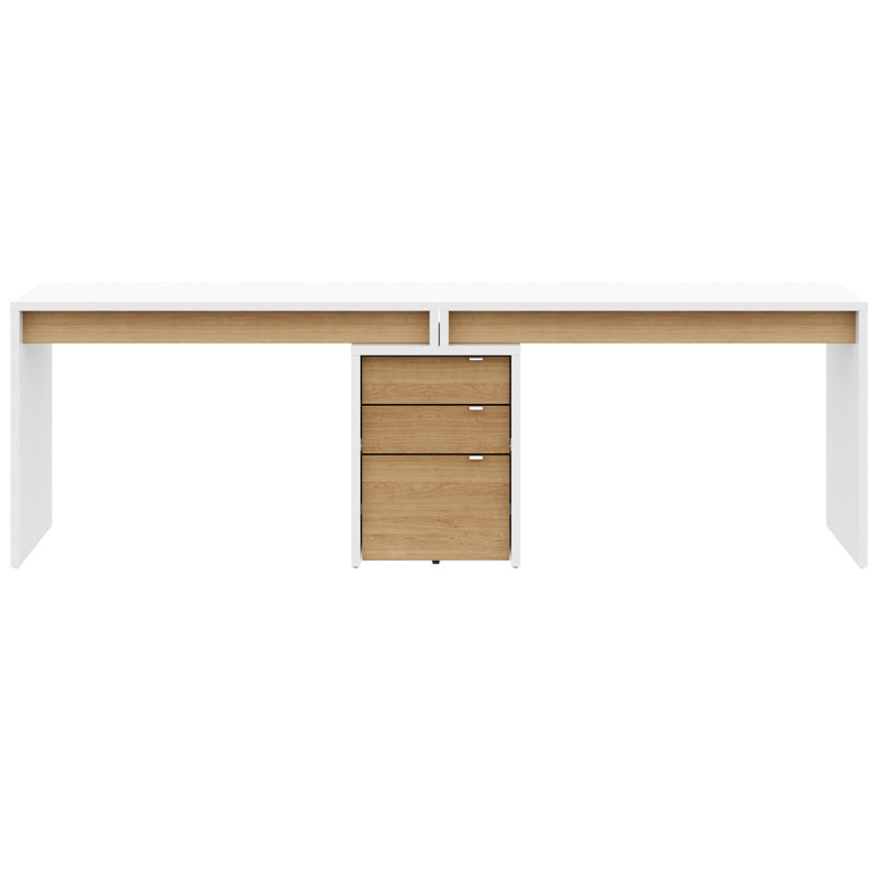 Ensemble de bureau d'écriture Second Avenue, Érable naturel / blanc