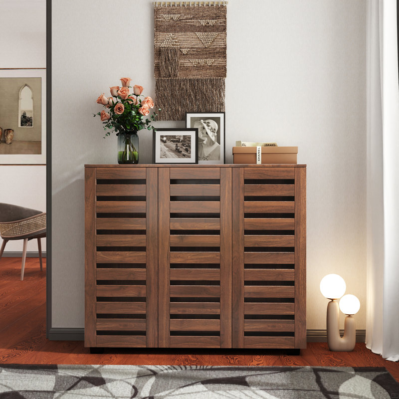 Armoire de rangement pour chaussures à 5 niveaux avec tablettes réglables