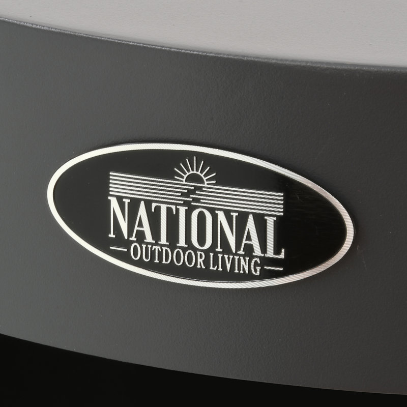 20" Gray Aluminum Propane Tank Cover with Faux Concrete Finish