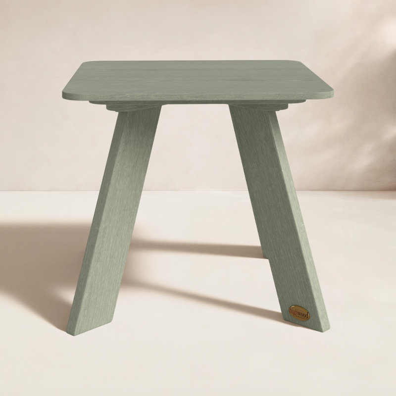 Table d'appoint en plastique Byrnes, Eucalyptus