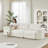 Ergonomic Chenille Cloud Sofa with Deep Seating and No Assembly