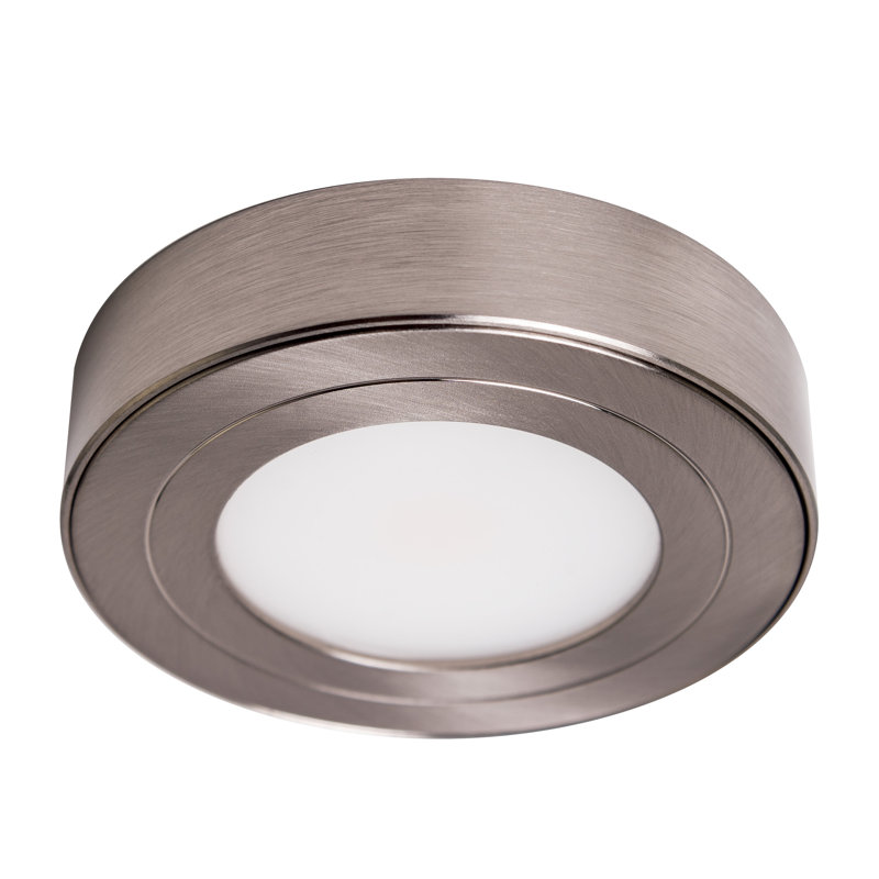 Luminaire à DEL rond PureWue CCT 2700K - 5000K, acier brossé