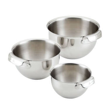 Cuisinart 3-Piece Mixing Bowl Set - Silver