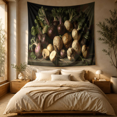 Tapisserie murale légumes Rutabaga