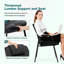 Chaise de salle d'attente empilable en cuir avec structure en métal