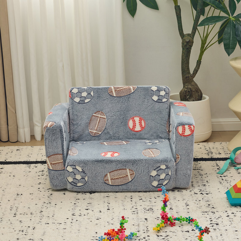 Canapé-lit pliant simple en éponge 1 pièce pour enfants avec fonction lumineuse