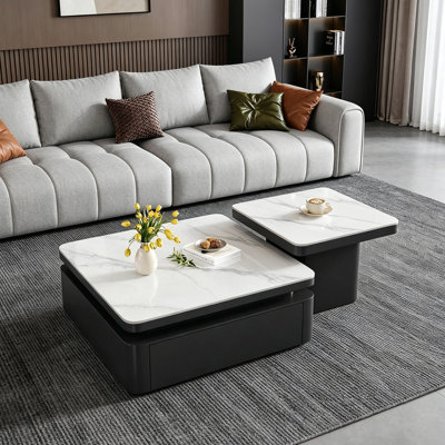Square Creative Small Apartment Coffee Table Set