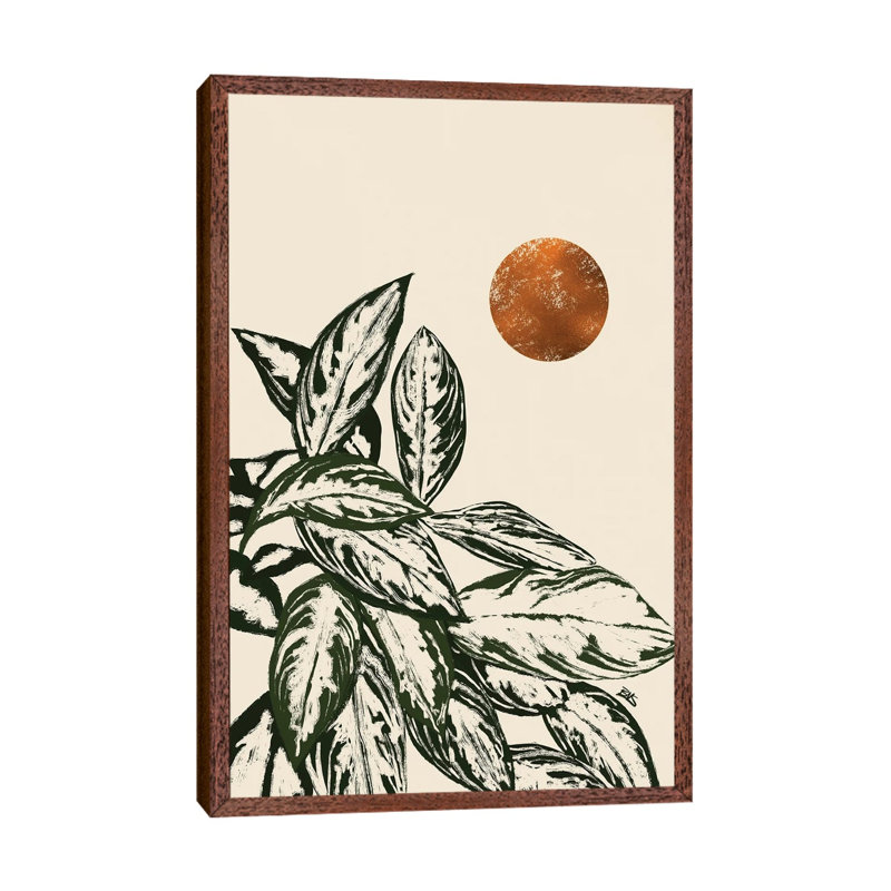 Calas II by Bria Nicole - Print on Canvas, Classic Brown Wood Framed Canvas, 152.5 cm H x 101.5 cm W