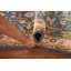 Tapis bleu traditionnel en laine 3x5