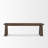 Kendrich Rectangular Dark Brown Solid Wood Bench