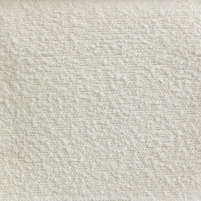 Tissu Clifton | Tissu bouclé texturé en lin uni | Couleur ivoire