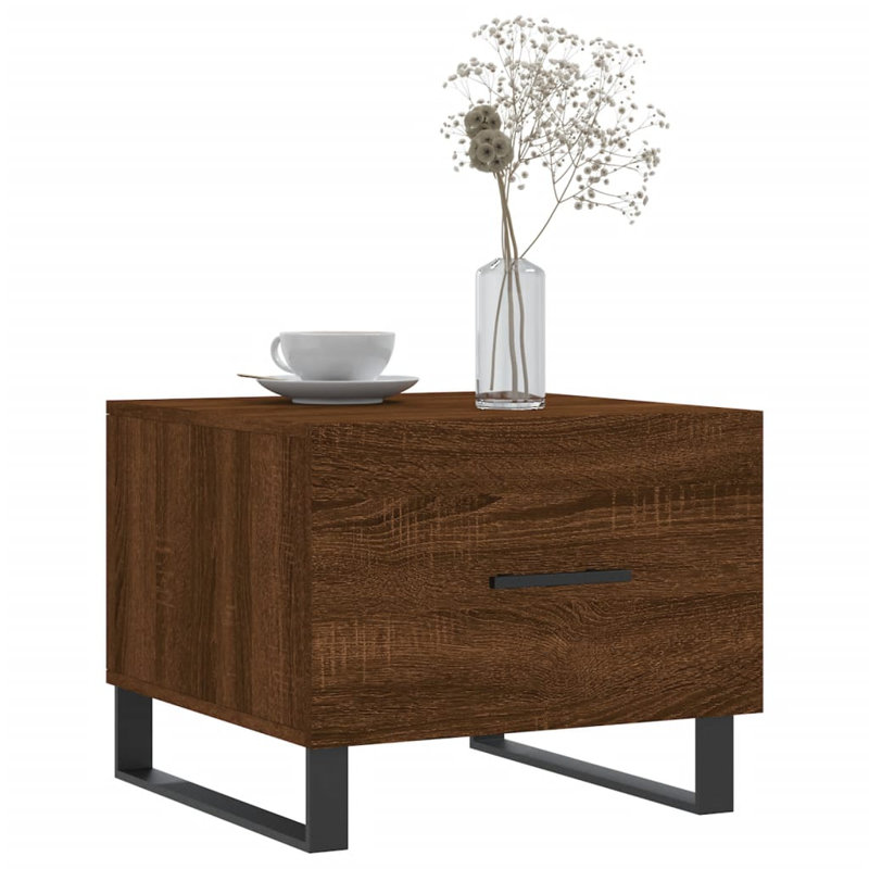 Aunesti Sled Coffee Table with Storage, Brown Oak
