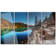 'Blue Clear Lake with Mountains' 4 Piece Photographic Print on Metal Set