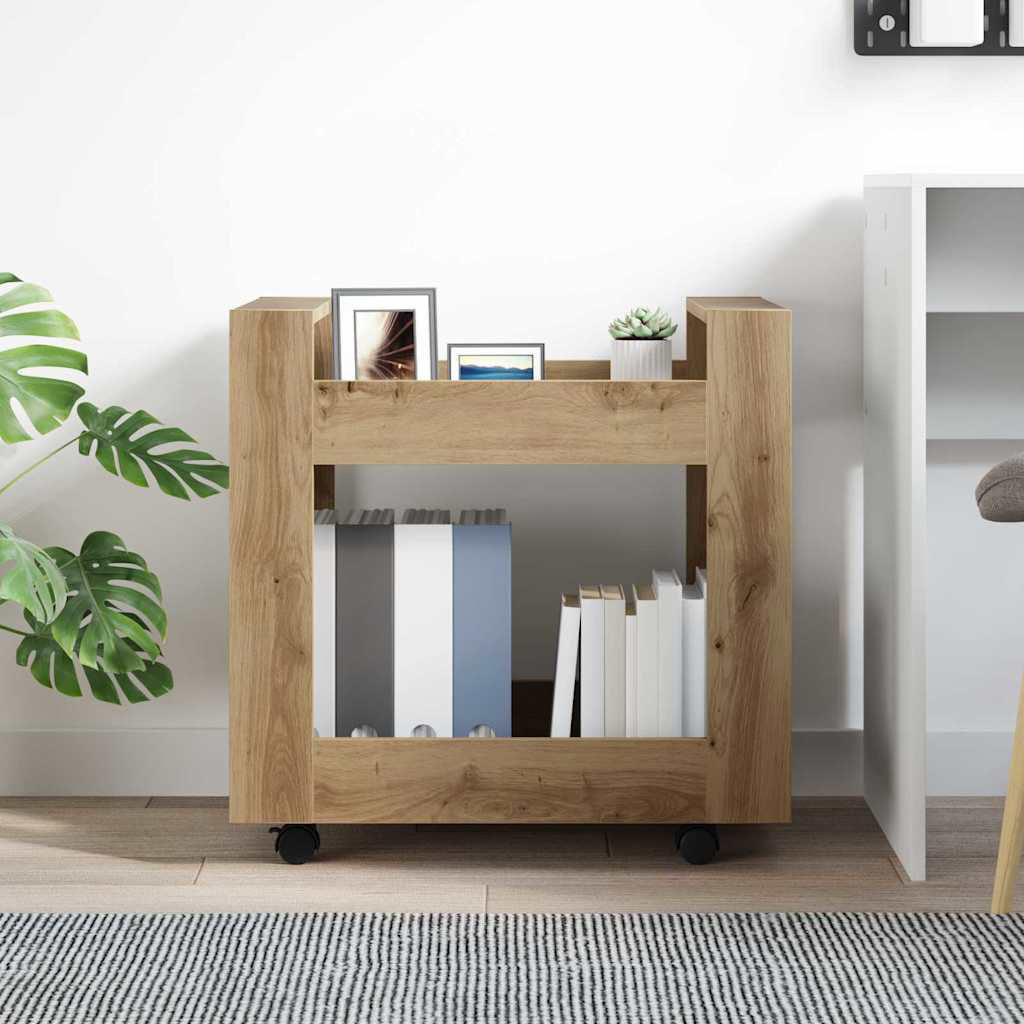 60cm H x 60cm W Book Cart with Wheels