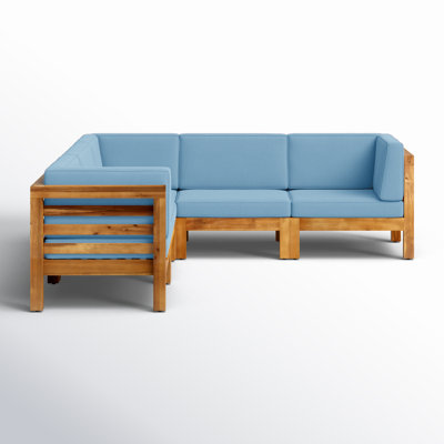 30.25'' Wide L-Shaped Patio Sectional with Cushions