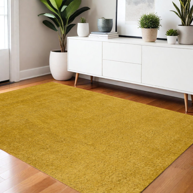 Tapis jaune 4 pi x 6 pi