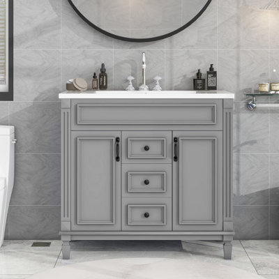 Meuble-lavabo 36 po avec lavabo supérieur