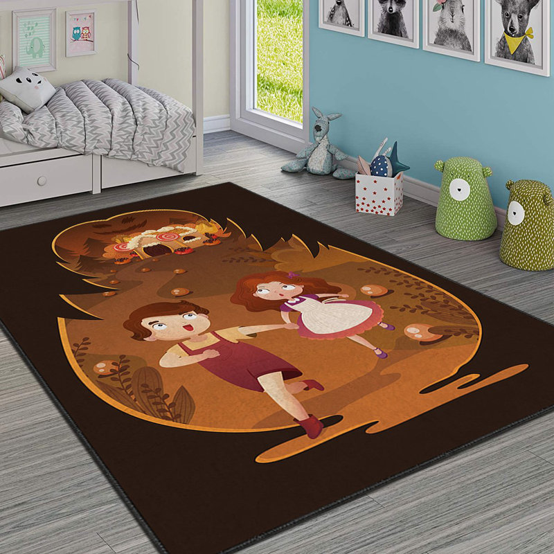 Tapis luxueux en polyester, 5,2 x 7,5 pi | Éponge stratifiée anti-dérapante 740 g / m² pour plus de durabilité | Antibactérien, facile à nettoyer, lavable à la machine à 86 ° F, superbe impression numérique sur tissu de velours