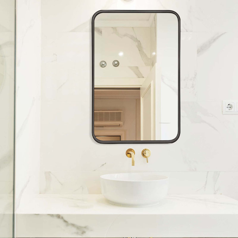Chaniyah Rectangular Bathroom Wall Mirror, 30" x 22"