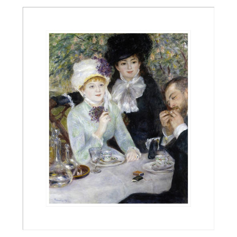 «After the lunch» par Pierre-Auguste Renoir, impression giclée encadrée, H 20,47 po x l 17,75 po