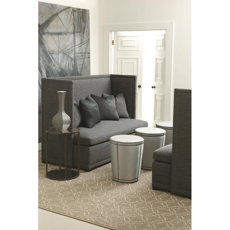 Marcourt Banquette, Nickel, Aged Gray, Beige Chenille 1260-012