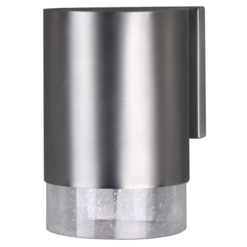 Plafonnier encastré d’extérieur 1 ampoule Abron, Nickel brossé