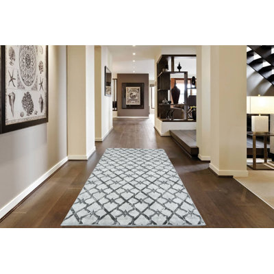 Edwinton Geometric Shag Area Rug