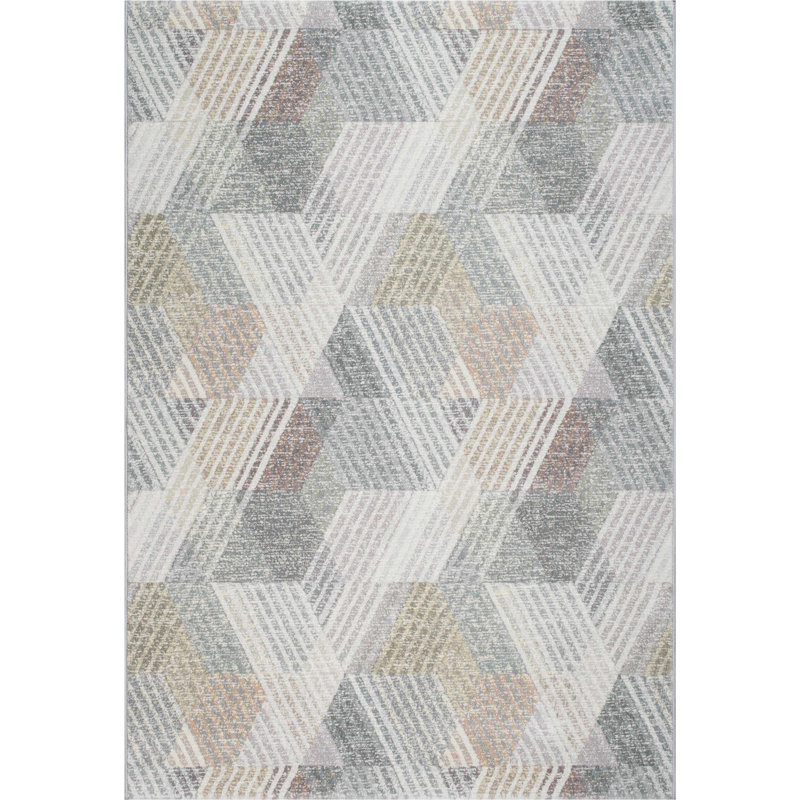 Sienna Geometric Area Rug, Rectangle 80 x 150cm