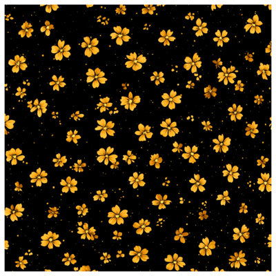 Yellow Floral Pattern Quilted Bedspread All Sizes