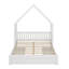 Lit plateforme House avec garde-corps et 2 tiroirs-221406718