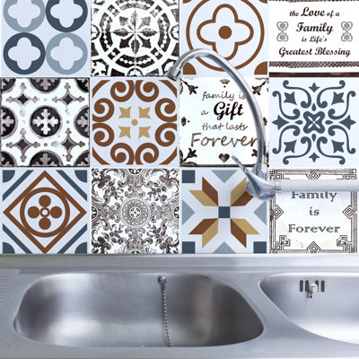 6'' W x 6'' L Vinyl Peel and Stick Field Tile