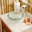 Lavabo de salle de bain vasque circulaire en verre 12 pouces