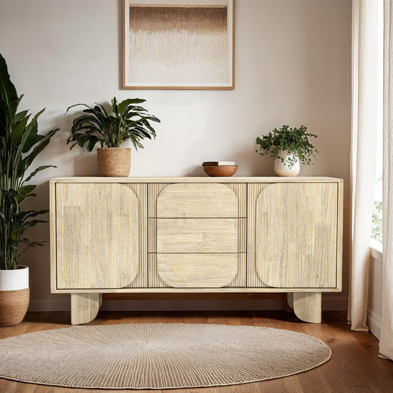 Buffet de 63 po de largeur Moncure Hina